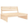 Canapé central 120x80 cm bois de pin massif 