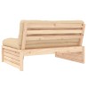 Canapé central 120x80 cm bois de pin massif 