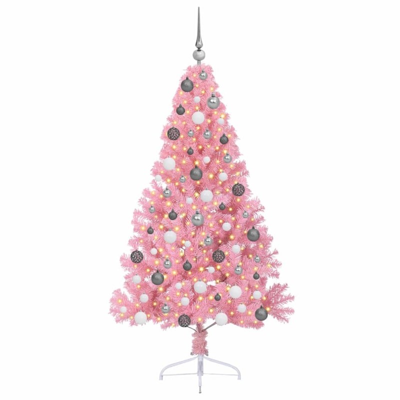 Sapin de Noël artificiel Rose 180 cm PVC 