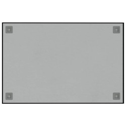 Tableau noir magnétique mural noir 60x40 cm verre trempé 