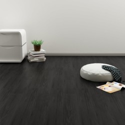 Dalles de plancher autoadhésives PVC anthracite chêne 