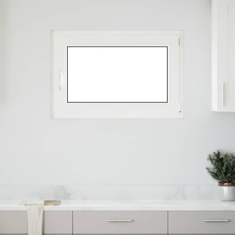 Fenêtre de sous-sol« RISOR » 90 x 50 cm oscillo-battante DIN droite blanche 