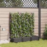 Jardinières de jardin 1 pc Noir 120 x 40 x 126 cm Plastique 