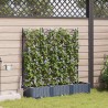 Jardinières de jardin 1 pc Gris 120 x 40 x 126 cm Plastique 
