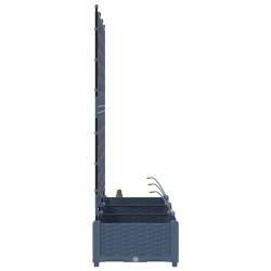 Jardinières de jardin 1 pc Gris 120 x 40 x 126 cm Plastique 