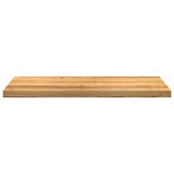 Appuis de fenêtre 2 pcs marron clair bois de chêne massif 