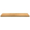 Appuis de fenêtre 2 pcs marron clair bois de chêne massif 