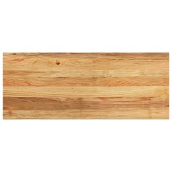 Appuis de fenêtre 2 pcs marron clair bois de chêne massif 