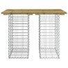Banc de jardin design gabion 100x70x72 cm bois de pin imprégné 