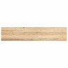Marches d'escalier 2 pcs non traité bois de chêne massif 