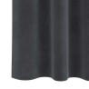 Rideaux occultants avec bandeau supérieur 2 pcs en velours gris clair 