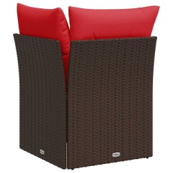 Canapé de jardin Marron 62 x 62 x 69 cm polyrotin 