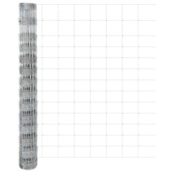 Poteaux de clôture 22 pcs U-Channel 140 cm Acier galvanisé 