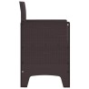 Chaises de jardin 4 pcs Marron Standard Polypropylène 