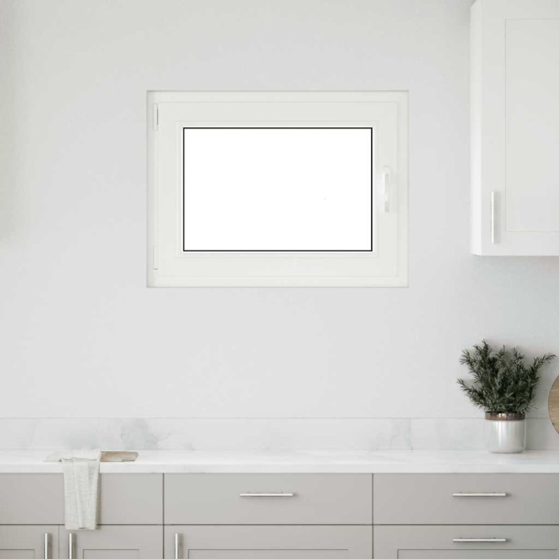 Fenêtre de sous-sol« RISOR » 80 x 60 cm oscillo-battante DIN gauche anthracite 