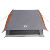 Tente A-Frame 5 personnes grise et orange, étanche 