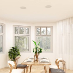 Haut-parleurs muraux et de plafond intégrés 2 pcs 80 W 
