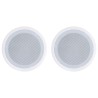 Haut-parleurs muraux et de plafond intégrés 2 pcs 80 W 