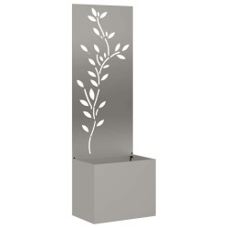 Jardinier avec Panneau Décoratif Rouillé 50 x 140 cm 