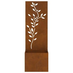 Jardinier avec Panneau Décoratif Rouillé 50 x 140 cm 