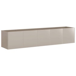 Jardinière rouillé 200x40x40 cm acier inoxydable 