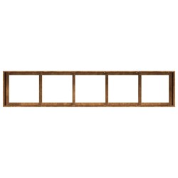 Jardinière rouillé 200x40x40 cm acier inoxydable 