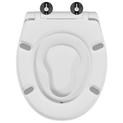 Siège de toilette pour famille avec siège enfant Démontage rapide en Duroplast 