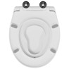 Siège de toilette pour famille avec siège enfant Démontage rapide en Duroplast 