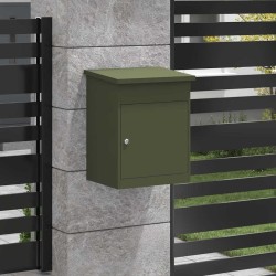 Boîte de dépôt de colis Vert olive 44 x 35 x 59 cm Acier 