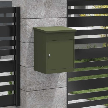 Boîte de dépôt de colis Vert olive 44 x 35 x 59 cm Acier 