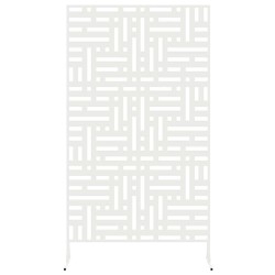 Écran de confidentialité blanc 100x50x180 cm en acier 