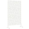 Écran de confidentialité blanc 100x50x180 cm en acier 