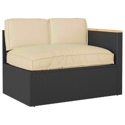 Set de coussins de palette avec oreiller 3 pcs Beige 
