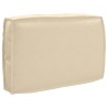 Set de coussins de palette avec oreiller 3 pcs Beige 
