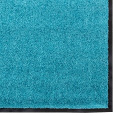 Tapis de sol lavable Cyan 120x250 cm 