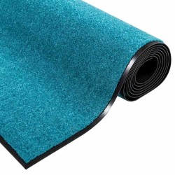 Tapis de sol lavable Cyan 120x250 cm 
