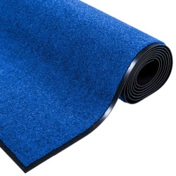 Tapis de porte lavable bleu 120x250 cm 