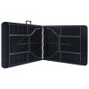 Table pliable de jardin Noir 180x75x72 cm PEHD Imitation rotin 