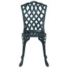 Chaises de jardin 2 pcs Vert en alu 
