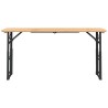 Table à bière pliable 170x50x75/105 cm bois massif de sapin 