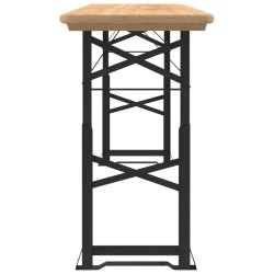 Table à bière pliable 170x50x75/105 cm bois massif de sapin 