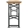 Table à bière pliable 170x50x75/105 cm bois massif de sapin 