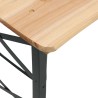 Table à bière pliable 170x50x75/105 cm bois massif de sapin 