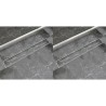 Drain de douche linéaire 2 pc 830 x 140 mm Acier inoxydable 