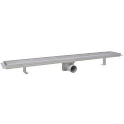 Drain de douche linéaire 2 pc 830 x 140 mm Acier inoxydable 