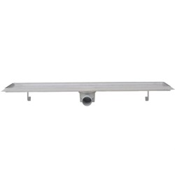 Drain de douche linéaire 2 pc 830 x 140 mm Acier inoxydable 