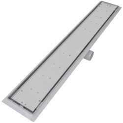 Drain de douche linéaire 2 pc 830 x 140 mm Acier inoxydable 