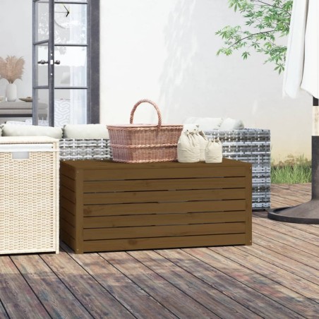 Boîte de jardin marron miel 101x50,5x46,5 cm bois massif de pin 