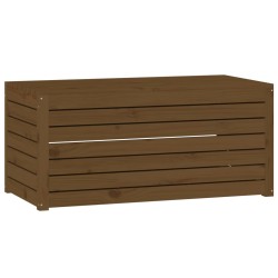 Boîte de jardin marron miel 101x50,5x46,5 cm bois massif de pin 