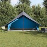 Tente familiale A-Frame bleue pour 7 personnes, imperméable 